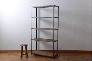 シンプルなラフジュ工房オリジナルアイアンラック(1)小