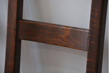 アンティーク家具　イギリスアンティーク オーク材　シックなダイニングチェア2脚セット(1)