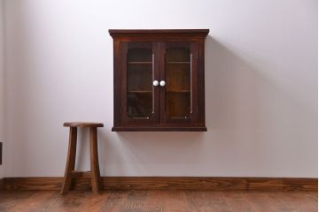 アンティーク家具　イギリスアンティーク 壁掛けカップボード