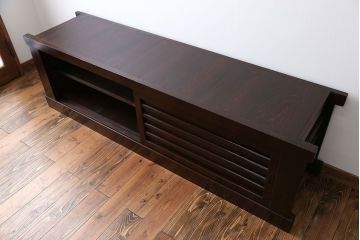アンティーク家具　古民具・骨董 テレビ台にぴったり!水屋箪笥ローボード(テレビ台、キャビネット、収納棚)