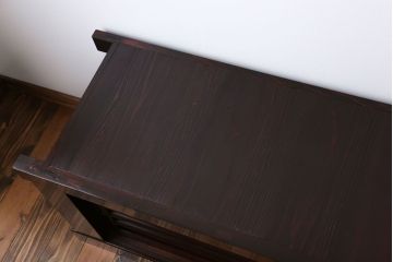 アンティーク家具　古民具・骨董 テレビ台にぴったり!水屋箪笥ローボード(テレビ台、キャビネット、収納棚)