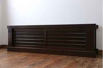 アンティーク家具　古民具・骨董 テレビ台にぴったり!水屋箪笥ローボード(テレビ台、キャビネット、収納棚)