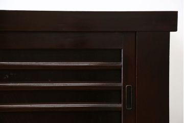 アンティーク家具　古民具・骨董 テレビ台にぴったり!水屋箪笥ローボード(テレビ台、キャビネット、収納棚)