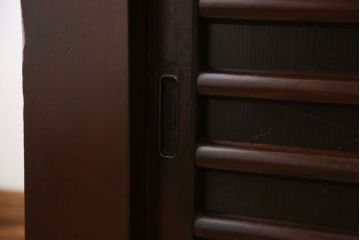 アンティーク家具　古民具・骨董 テレビ台にぴったり!水屋箪笥ローボード(テレビ台、キャビネット、収納棚)