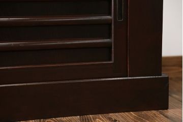 アンティーク家具　古民具・骨董 テレビ台にぴったり!水屋箪笥ローボード(テレビ台、キャビネット、収納棚)