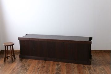 アンティーク家具　古民具・骨董 テレビ台にぴったり!水屋箪笥ローボード(テレビ台、キャビネット、収納棚)