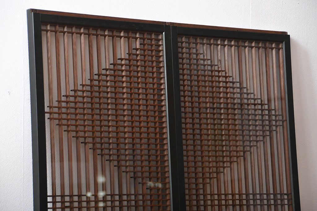 古民具・骨董　書院戸2枚セット(1)