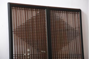 古民具・骨董　書院戸2枚セット(1)