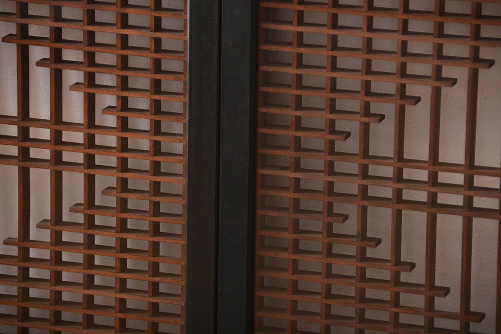 古民具・骨董　書院戸2枚セット(1)