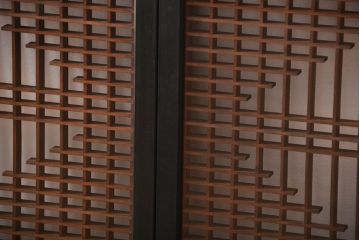 古民具・骨董　書院戸2枚セット(1)