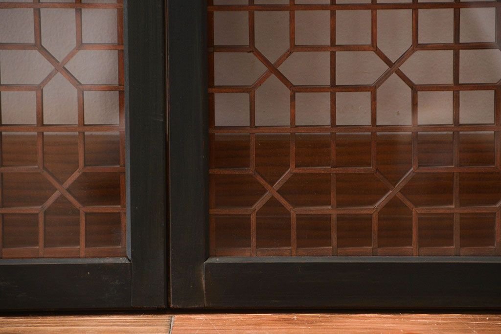 古民具・骨董　書院戸2枚セット(1)