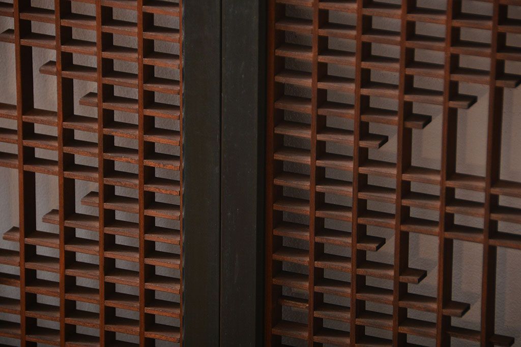 古民具・骨董　書院戸2枚セット(1)