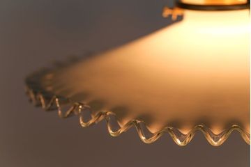 イギリスアンティーク　フリルシェード照明(1)