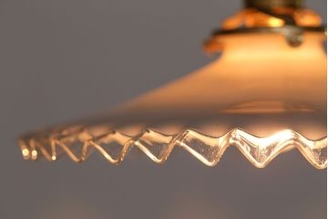 イギリスアンティーク　かわいいフリルシェード照明(3)