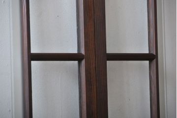 大正ロマン　色ガラス入り幾何学模様の引き戸4枚セット(1)