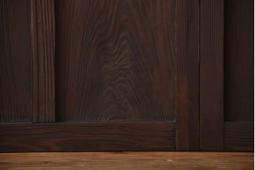 大正ロマン　色ガラス入り幾何学模様の引き戸4枚セット(1)