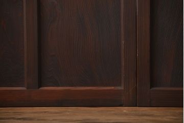 大正ロマン　色ガラス入り幾何学模様の引き戸4枚セット(2)