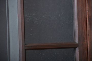 大正ロマン　色ガラス入り幾何学模様の引き戸4枚セット(3)