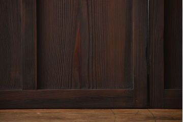 大正ロマン　色ガラス入り幾何学模様の引き戸2枚セット(4)