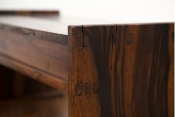アンティーク家具　古民具・骨董 総黒柿材!独特な木目が美しい文机