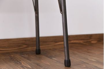 アンティーク家具　天板一枚板　古材を使った鉄脚テーブル(1)