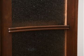 レトロ家具　昭和レトロ ダイヤガラス入りブックケース