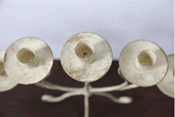 アンティーク雑貨　イギリスアンティーク　シャビーでおしゃれなアイアンキャンドルスタンド