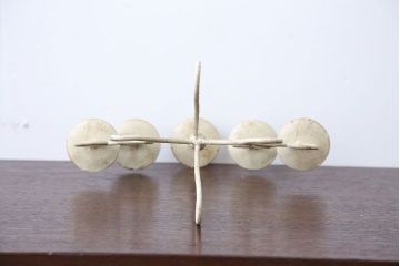 アンティーク雑貨　イギリスアンティーク　シャビーでおしゃれなアイアンキャンドルスタンド