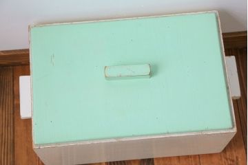 アンティーク雑貨　イギリスアンティーク ペイント収納ボックス(1)