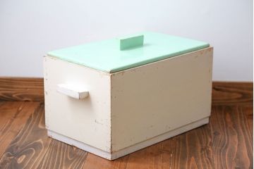 アンティーク雑貨　イギリスアンティーク ペイント収納ボックス(1)