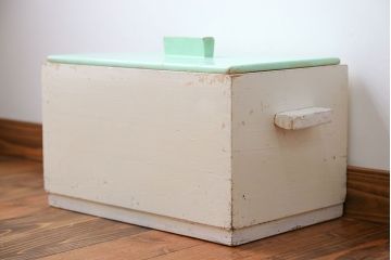 アンティーク雑貨　イギリスアンティーク ペイント収納ボックス(1)