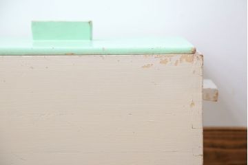 アンティーク雑貨　イギリスアンティーク ペイント収納ボックス(1)