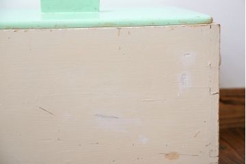 アンティーク雑貨　イギリスアンティーク ペイント収納ボックス(1)