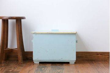 アンティーク雑貨　イギリスアンティーク ペイント収納ボックス(2)