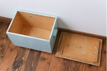 アンティーク雑貨　イギリスアンティーク ペイント収納ボックス(2)