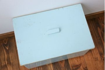 アンティーク雑貨　イギリスアンティーク ペイント収納ボックス(2)