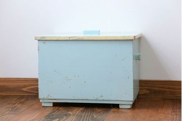 アンティーク雑貨　イギリスアンティーク ペイント収納ボックス(2)