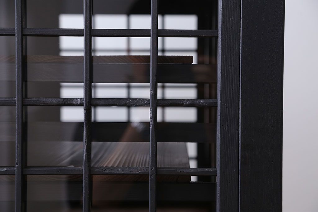 アンティーク家具　和製アンティーク　シックな蝿帳(ガラスケース)