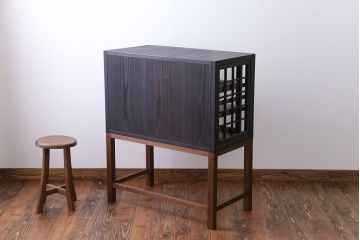 アンティーク家具　和製アンティーク　シックな蝿帳(ガラスケース)