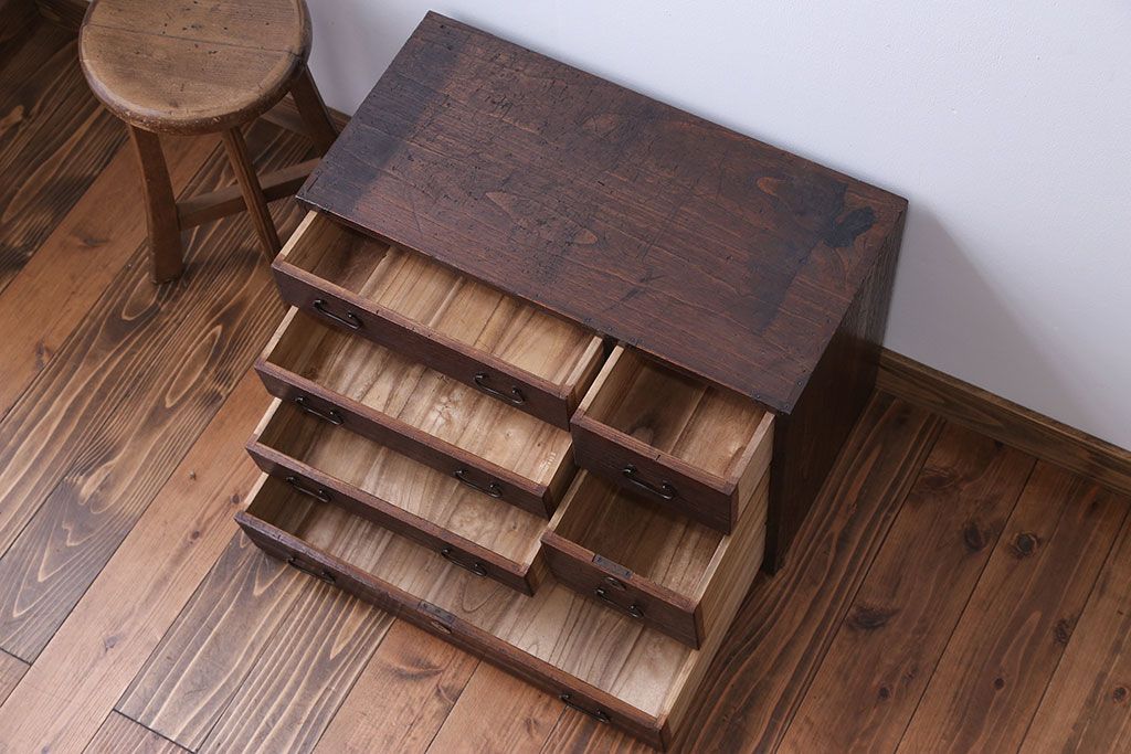 アンティーク家具　古民具・骨董 総桐小箪笥(1)