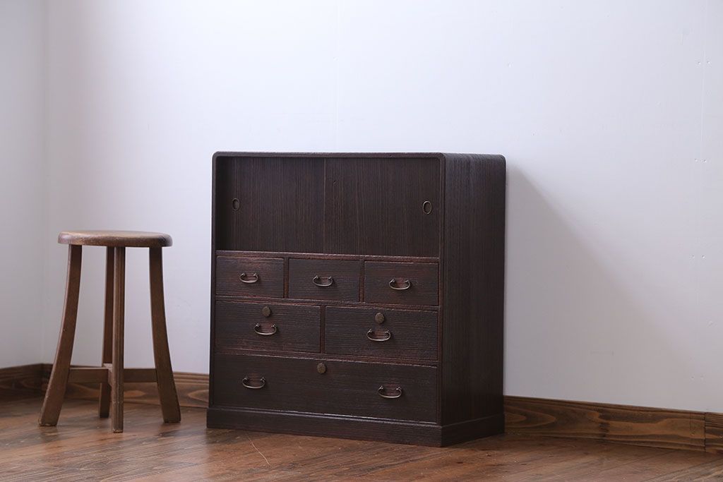 アンティーク家具　古民具・骨董 総桐小箪笥(2)