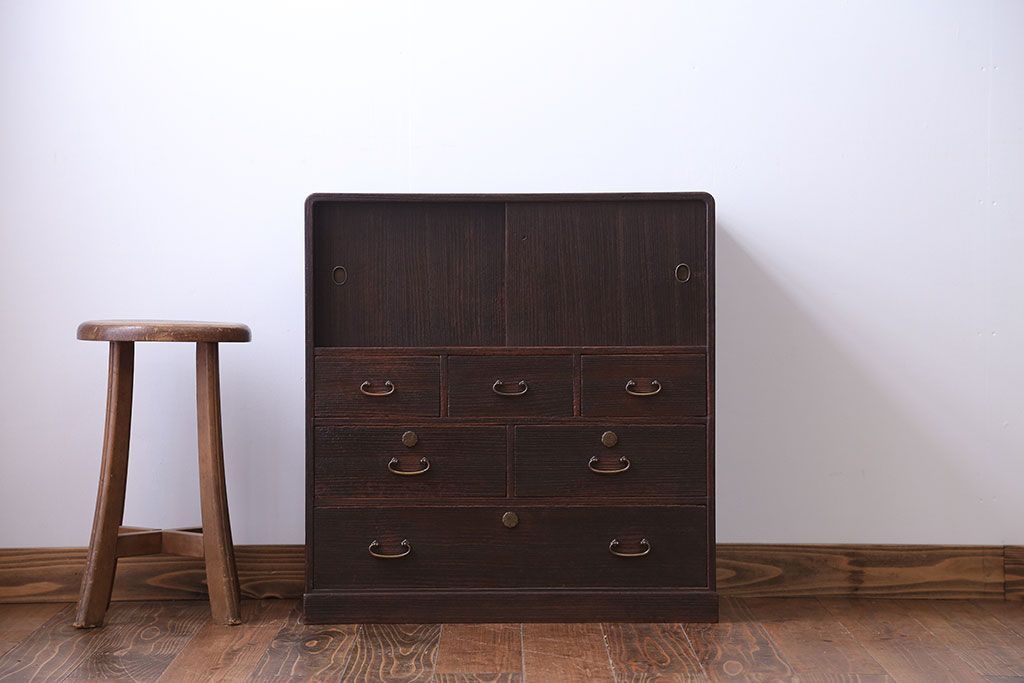 アンティーク家具　古民具・骨董 総桐小箪笥(2)