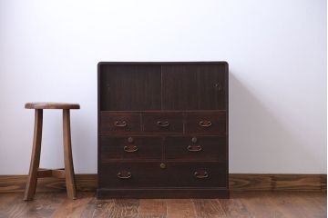 アンティーク家具　古民具・骨董 総桐小箪笥(2)