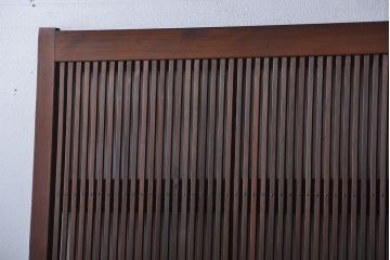 古民具・骨董 裏ガラス入り格子戸2枚セット