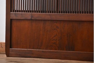 古民具・骨董 裏ガラス入り格子戸2枚セット