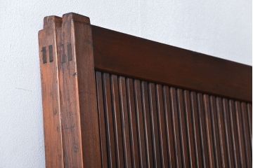 古民具・骨董 裏ガラス入り格子戸2枚セット