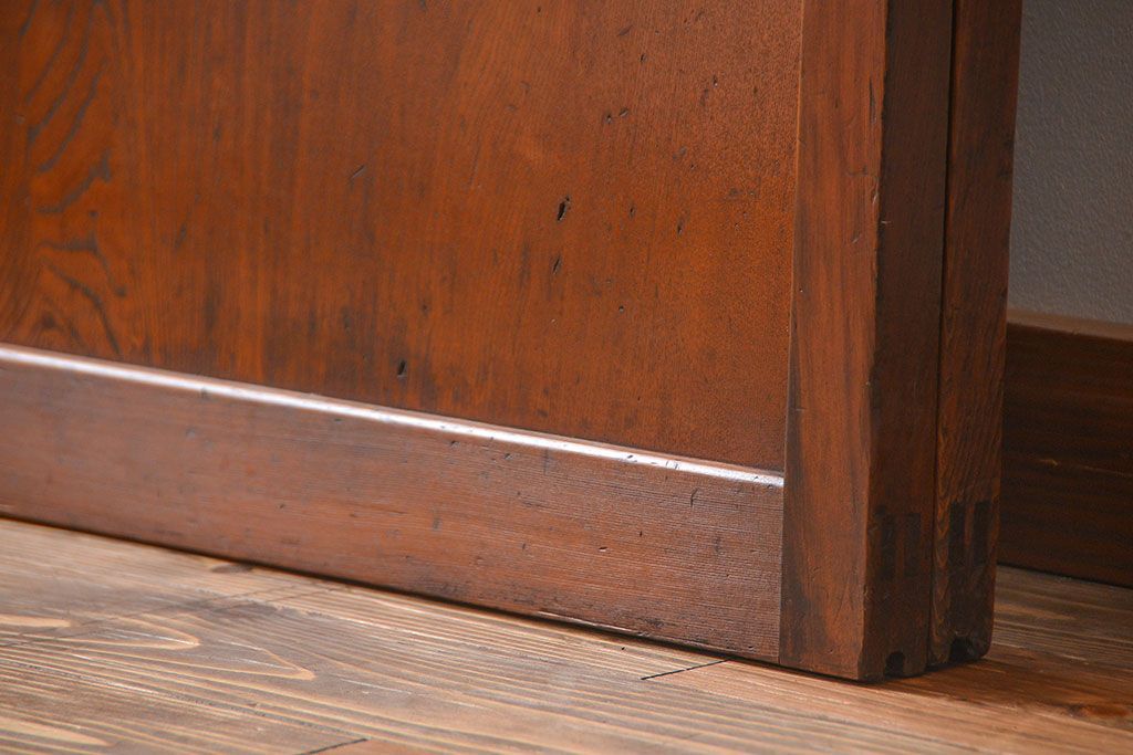 古民具・骨董 裏ガラス入り格子戸2枚セット