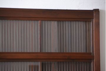 古民具・骨董 裏ガラス入り格子戸2枚セット