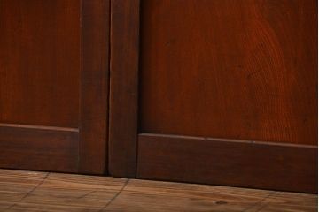 古民具・骨董 裏ガラス入り格子戸2枚セット