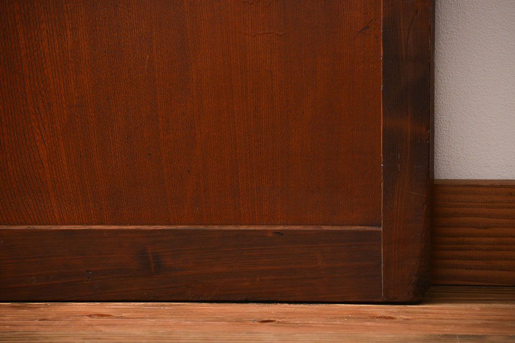 古民具・骨董 裏ガラス入り格子戸2枚セット